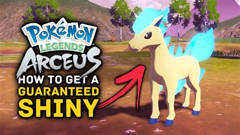 How To Get A Guaranteed SHINY Pokemon In Legends Arceus Shiny Ponyta