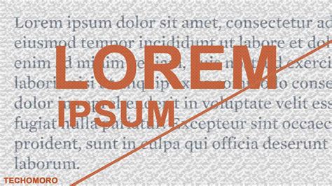 What Is Lorem Ipsum and How to Use It in Our Project - Techomoro