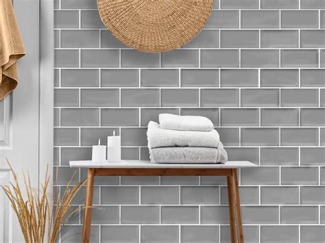 Valencia Bevelled Pizarra Glossy Ceramic Subway Wall Tile X Mm