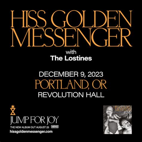 Win Tickets Hiss Golden Messenger Revolution Hall Folk