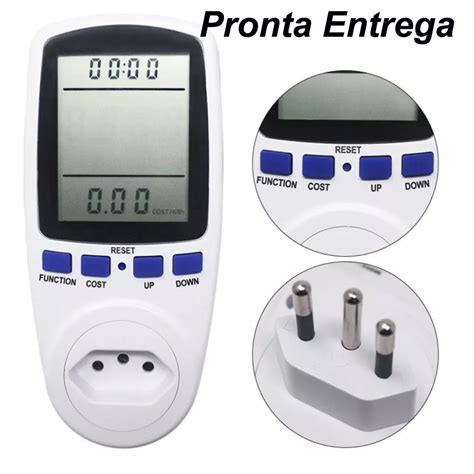 Wattímetro Digital Medidor Consumo De Energia Bivolt 110v 220v plug