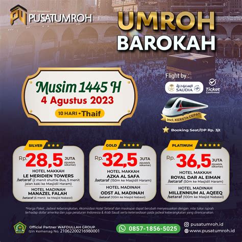 Paket Biaya Dan Jadwal Umroh Murah Terbaru H