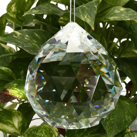 100Mm Chandelier Clear Glass Crystal Round Faceted Ball Lamp Prism Drop