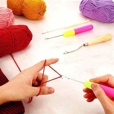 5pcs Set Plastic Crochet Needle Braiding Latch Hook Weaving Etsy