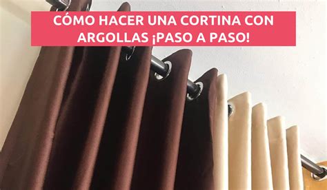 FÁCIL MIRA CÓMO HACER CORTINAS CON ARGOLLAS CON ESTE PASO A PASO