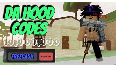 All New Working Codes For Da Hood In 2023 Roblox Da Hood Codes Youtube