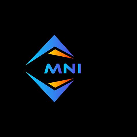 Mni Abstract Technology Logo Design On Black Background Mni Creative