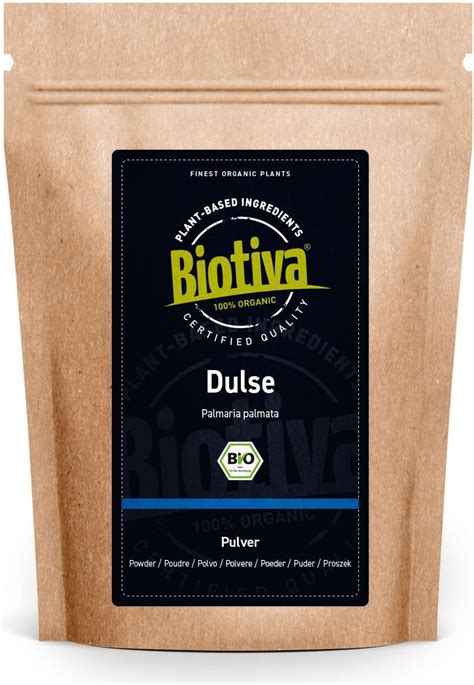 Biotiva Dulse Pulver Bio G Palmaria Palmata Lappentang Rotalge