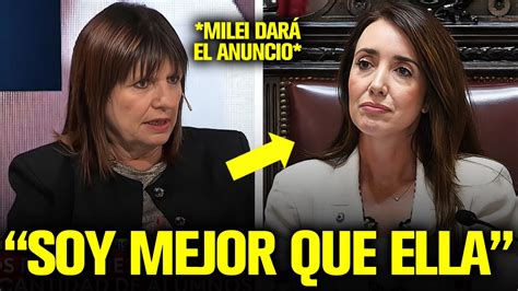 BULLRICH DESTROZÓ A VILLARRUEL Y PREPARA EL ANUNCIO MAS IMPORTANTE DE