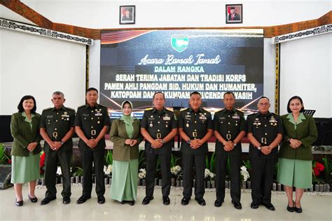 Kasdam Xvii Cenderawasih Pimpin Sertijab Dan Tradisi Korps Pejabat