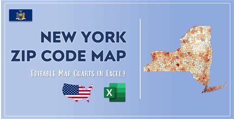 New York Zip Code Map and Population List in Excel