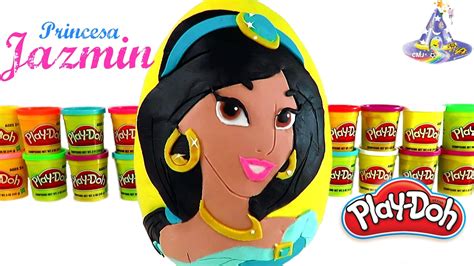 Huevo Sorpresa Gigante De La Princesa Jazmin De Plastilina Play Doh En