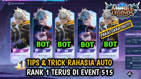 WAJIB TAU TIPS AUTO RANK 1 TERUS DI EVENT 515 CARNIVAL PARTY 2022