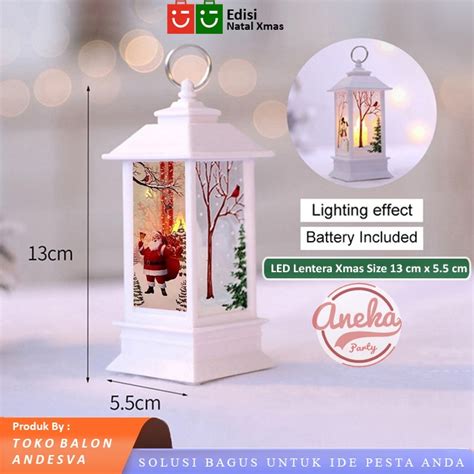 Jual Lentera Lilin Natal 13 Cm Lampu Led Lilin Elektrik Souvenir