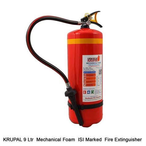 Class A KRUPAL 9 Ltr Mechanical Foam ISI Marked Fire Extinguisher At Rs