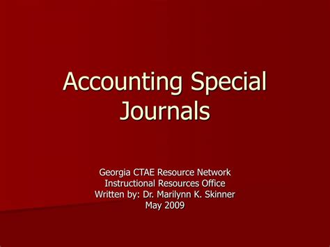 PPT - Accounting Special Journals PowerPoint Presentation, free ...