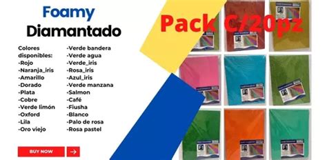 Foamy Diamantado C 20pz Tamaño Carta MercadoLibre