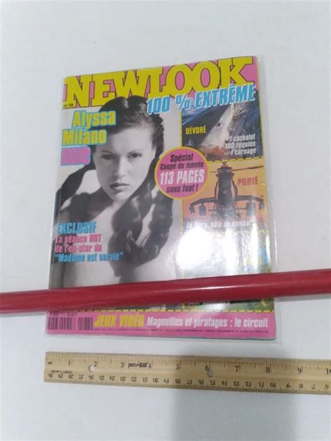Alyssa Milano Nue Naked Nude In Newlook New Look French Juin June Magazine Picclick Uk