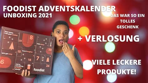 Foodist Gourmet Adventskalender Unboxing Verlosung Da Gibt Es