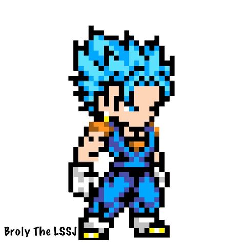 Vegito Blue pixel art | DragonBallZ Amino