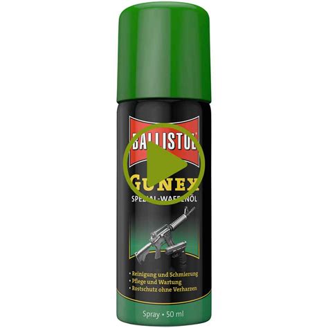 Ballistol Waffenöl Gunex Spray 50 Ml 005 L Langwaffenzubehör Waffenzubehör Waffen