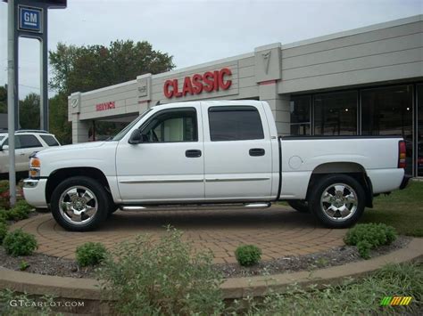 2006 Summit White Gmc Sierra 1500 Slt Crew Cab 4x4 18451654 Car Color Galleries