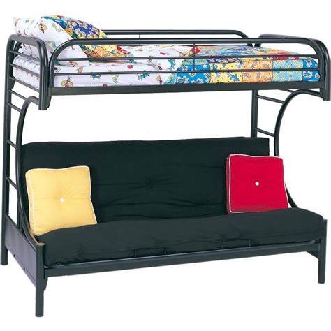 Acme Furniture Eclipse Twin Over Full Futon Bunk Bed Black