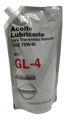 Aceite Para Transmision Estandar 75w85 Nissan 3 Litros