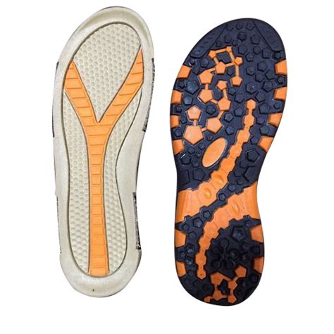 Krishna Footcare Orange And Grey And Black Phylon Sandal Sole At Rs