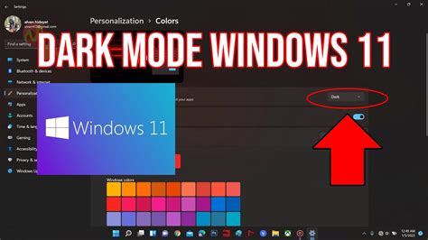 How to enable dark mode in Windows 11