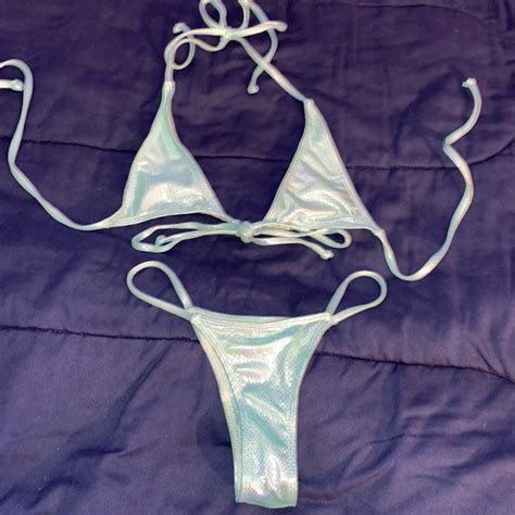 Zaful Swim Mermaid Print Bikini From Zaful Size Small Could Fit A