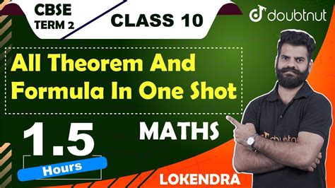 All Theorems And Formulas One Shot Revision Term 2 Class 10 Maths All