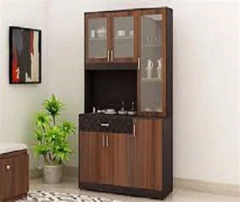 Modern Wooden Crockery Unit For Home Wall Mounted At Rs 1200 Square