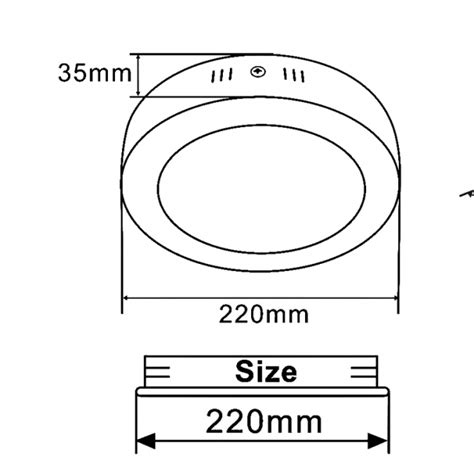 Led Panel Ka C W K Crni