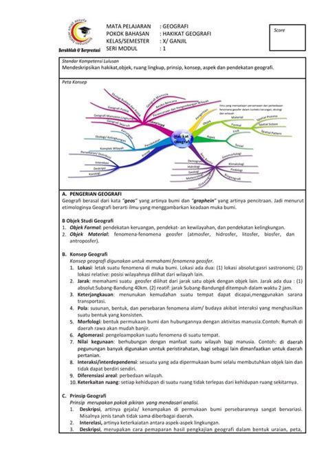 Modul Hakikat Geografi Pdf