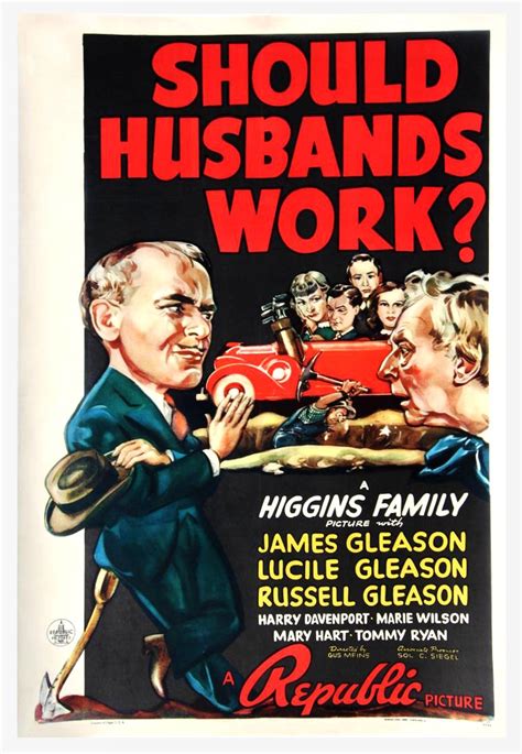 Should Husbands Work 1939 One Sheet Poster Walterfilm