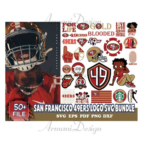 San Francisco 49ers Logo Svg Bundle, 49ers Logo Svg, NFL Svg | Inspire ...