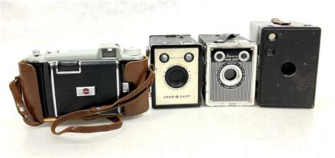 Lot 5pc Vintage Cameras Brownie Ansco AGFA