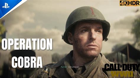 Operation Cobra Call Of Duty WWII Pt 2 PS5 4K60fps HDR YouTube