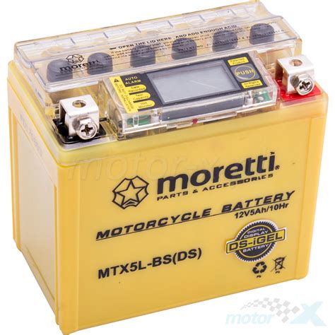 Akumulator żelowy Moretti Parts MTX5L BS YTX5L BS 12V 5Ah