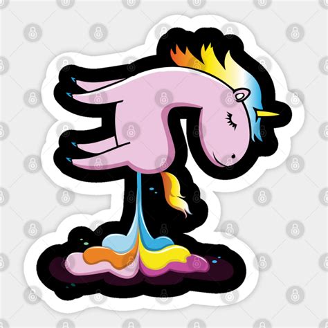 Unicorn Fart Magic Rainbow Mythical Unicorn Rainbow Sticker Teepublic