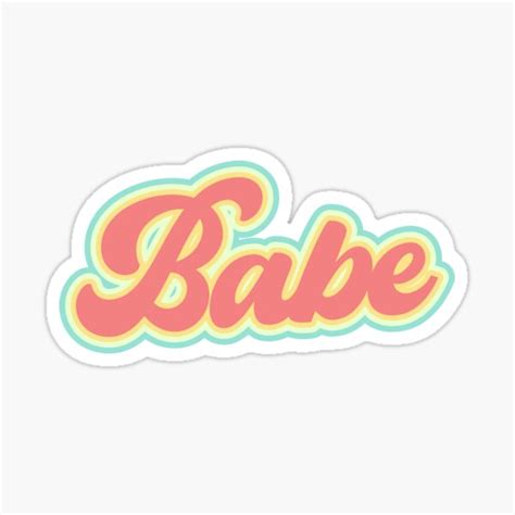 Retro Babe Sticker For Sale By DiscoBoogie Redbubble