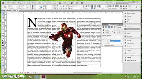 Cómo poner una imagen con texto en InDesign Creativos Online