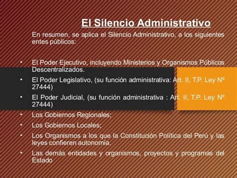 El Silencio Administrativo