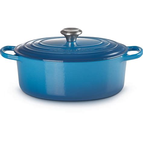 Le Creuset Signature Braadpan Ovaal 29 Cm Marseille Blauw