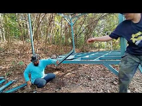 Abe Besi Buat Pondok X Guna Besi Biru C Channel Dalam Hutan