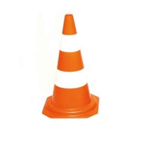 CONE DE PLASTICO P SINALIZACAO 50CM LARANJA BRANCO South Safe