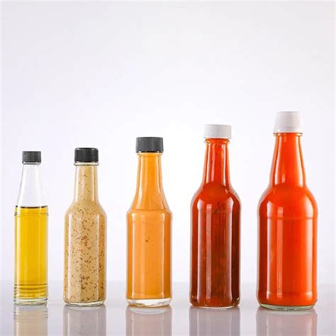 Top Quality Ml Round Hot Sauce Bottle Glass Glass Package Bottle
