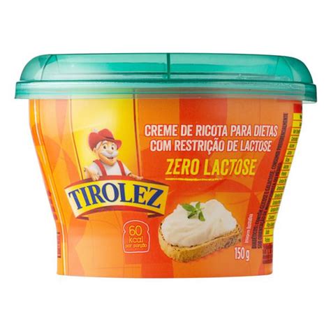 Creme De Queijo Ricota Zero Lactose Tirolez Pote 150g BIG BOX 402