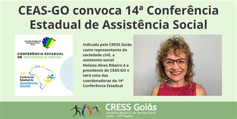 Presidente do CEAS GO convoca 14ª Conferência Estadual de Assistência